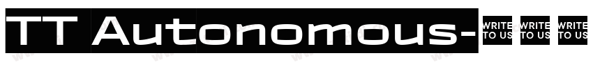 TT Autonomous字体转换
